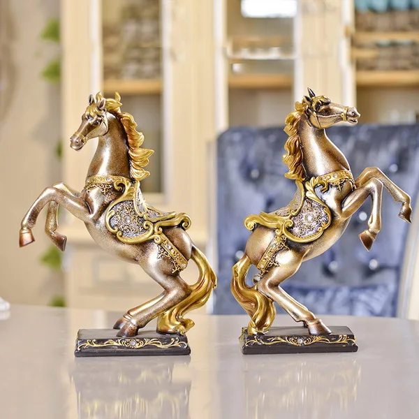 Crafts Horse Ornaments Resin Material Gifts Office Decoration Home Crafts Horse Ornaments Resin Material