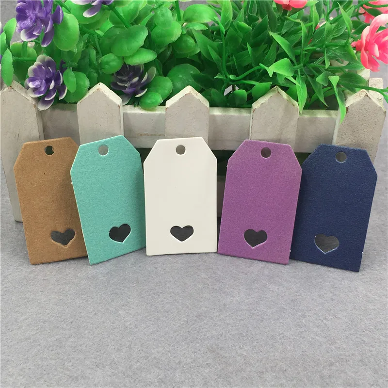 50pcs 5*3m T Shape Colorful Gift Packaging Hang Tag Paper Labels DIY Crafts Wedding/Birthday Party Candy Boxes Price Tags | Украшения и