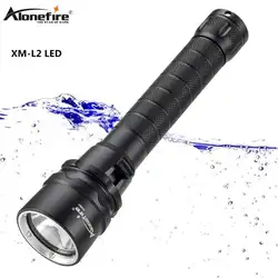 AloneFire DV52 dive light светодиодный фонарик для дайвинга 18650 подводный водонепроницаемый фонарик для дайвинга