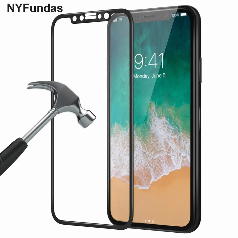 Buy NYFundas For iPhone X Screen Protector 3D Full