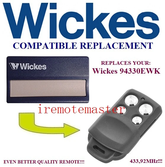 

High quality! Wickes remote 94330EWK,Wickes tansmitter replacement