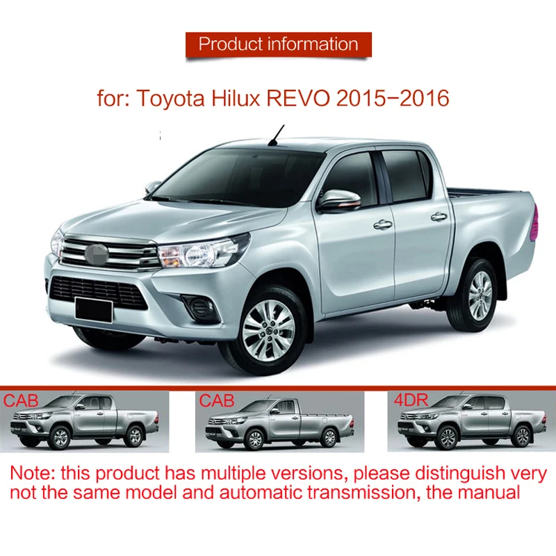 Для Toyota Hilux Revo 4 двери 2015 2019 резиновый коврик дверной Противоскользящий для