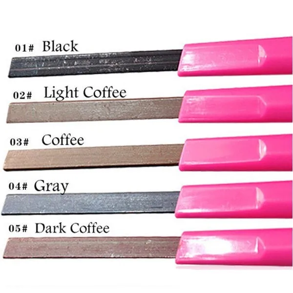 Водонепроницаемый стойкий 5 цветов черный, серый, коричневый карандаш для бровей карандаш для подводки бровей порошок формирователь с трафаретом Макияж инструмент