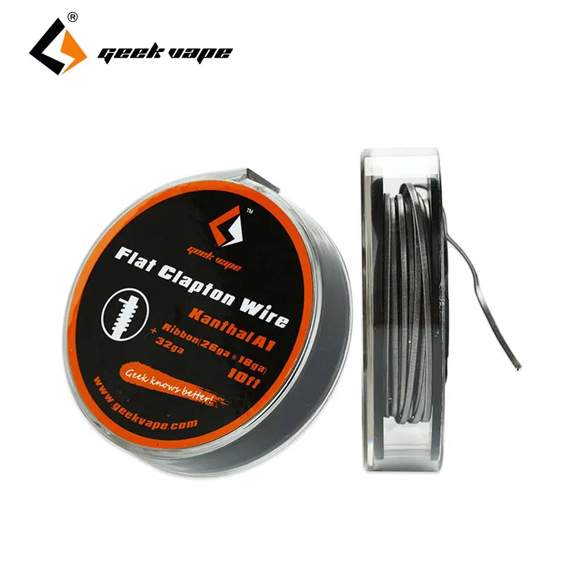 

Original 10ft GeekVape Kal A1 Flat Clapton Wire Ribbon (26GAx18GA)+32GA E-cig Vape Spare Part Professional Build Wire DIY Wire