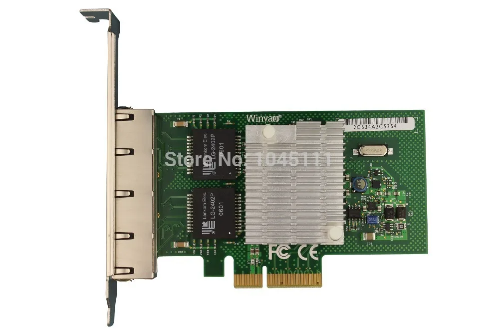 Winyao WYI350 T4 RJ45 PCI E Gigabit Ethernet сетевой адаптер карты NIC inteli350t4 1000 Мбит/с VLAN ESXI ISCSI PXE