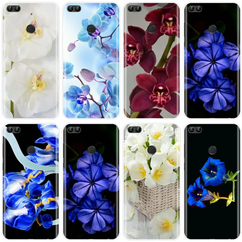 Orchid Flowers Colorful Cover Soft Silicone TPU Phone Case For Huawei P9 P10 P20 PLUS P30 PRO P8 lite P smart | Мобильные телефоны