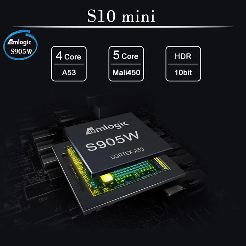 5 шт./лот S10 MINI 2 ГБ 16 Android 8 1 TV BOX Amlogic S905W Smart Media Player 4K OTT PK X96 TX3 MINI|ТВ-приставки и