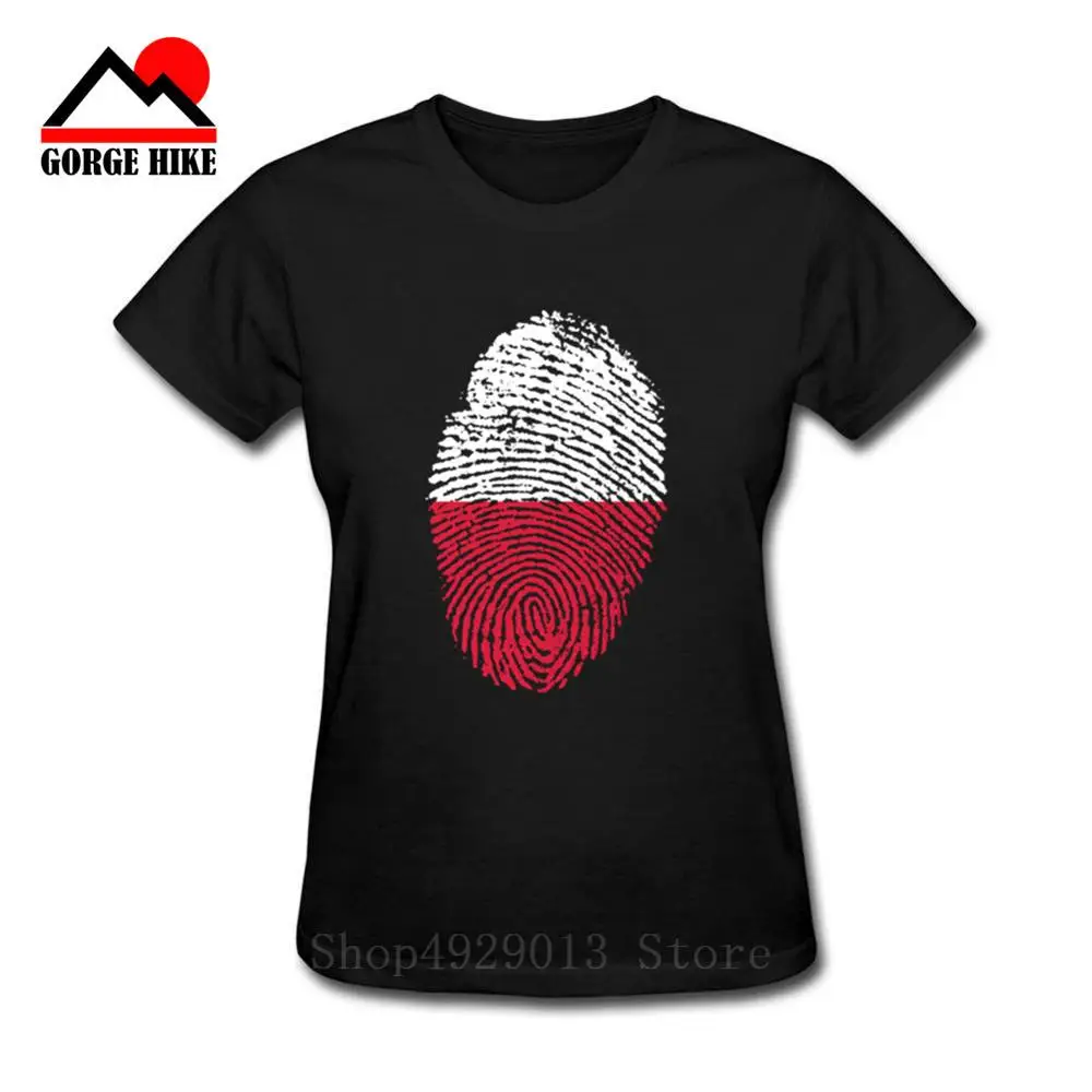 

Summer Women Fingert prinT-shirt EAGLEPOLSKA FOLKLOR Damska Koszulka Polska Koszulki Polski Polish Tshirt Poland Cute T-shirt