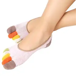 JAYCOSIN/2018 новые модные женские носки с 5 носками, цветной не скользкий мягкий вентиляционный массажный Носок, 37 p