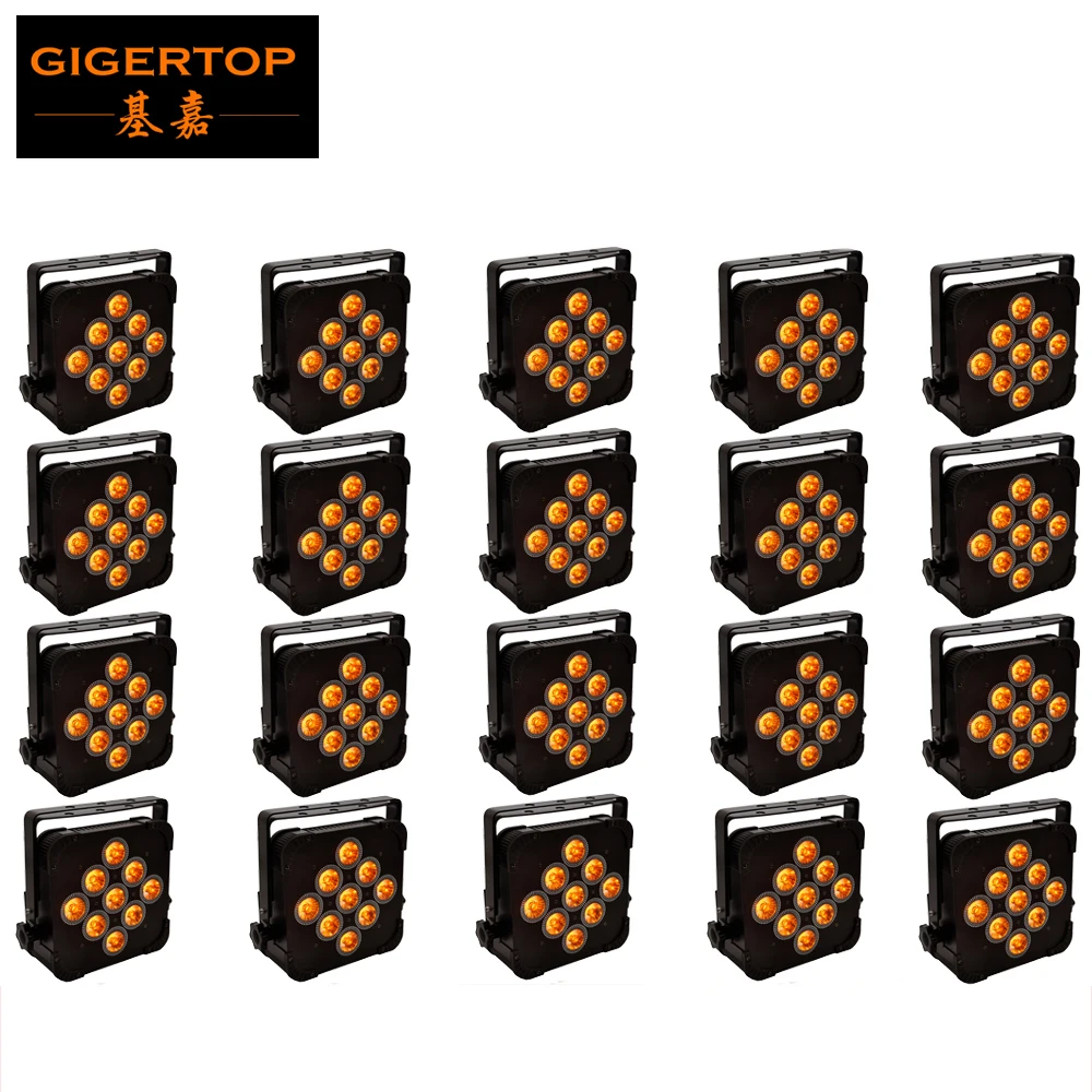 

20pcs/lot American DJ Flat Led Par Lights 5IN1 TIPTOP RGBWA Thin Flat Par Cans DMX 5/9CH Low Profile Mounted Adjustable Washer