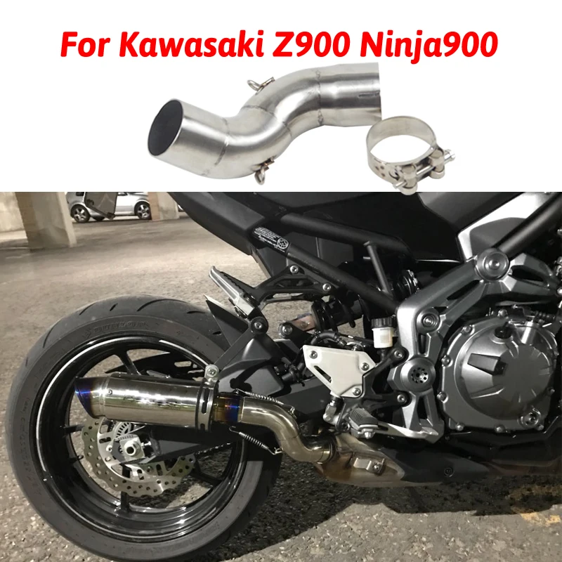 

Z900 Slip On For Kawasaki Z900 Ninja900 51mm Motorcycle Exhaust Modified Middle Pipe Connector Link Pipe Tube Without Muffler