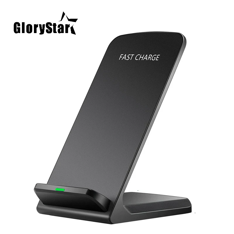 

GloryStar Qi Wireless Charger Adapter QC 2.0 Quick Charge Dock Stand For iPhone 8 10 X Samsung S6 S7 S8 Plus Note5 Fast Charging