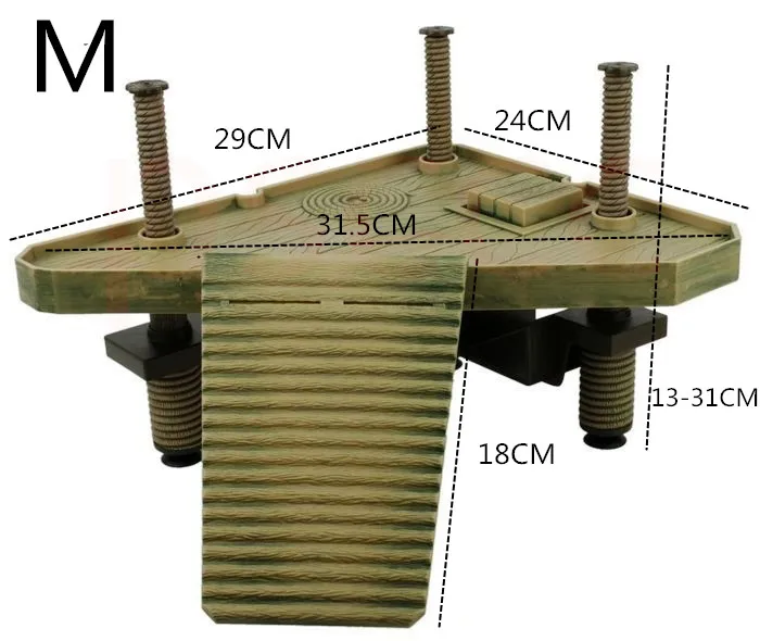 Черепаха сушильная платформа подъемная платформа черепаха сушильная задняя платформа для аквариума остров скалолазания воды и аквариума - Цвет: Зеленый