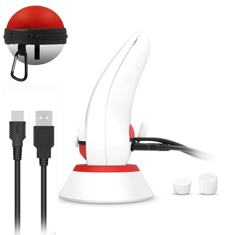 

Controller Hand Grip Charging Standing Charger Holder Desk Stand Kit For Nintend Switch NS Poke Ball Plus Pokeball Eevee Game