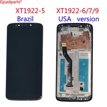 Протестировано для Moto G6 играть Xt1922-5 XT1922-6 XT1922-7 ЖК-экран Дисплей тела Touch со средним корпусом кольцо рамка в сборе