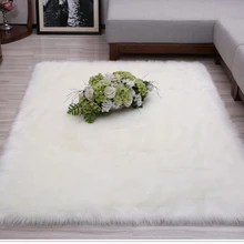 Искусственная кожа длинный искусственный мех шерсть пушистый стул чехол для дивана ковер коврик для гостиной спальни украшение дома