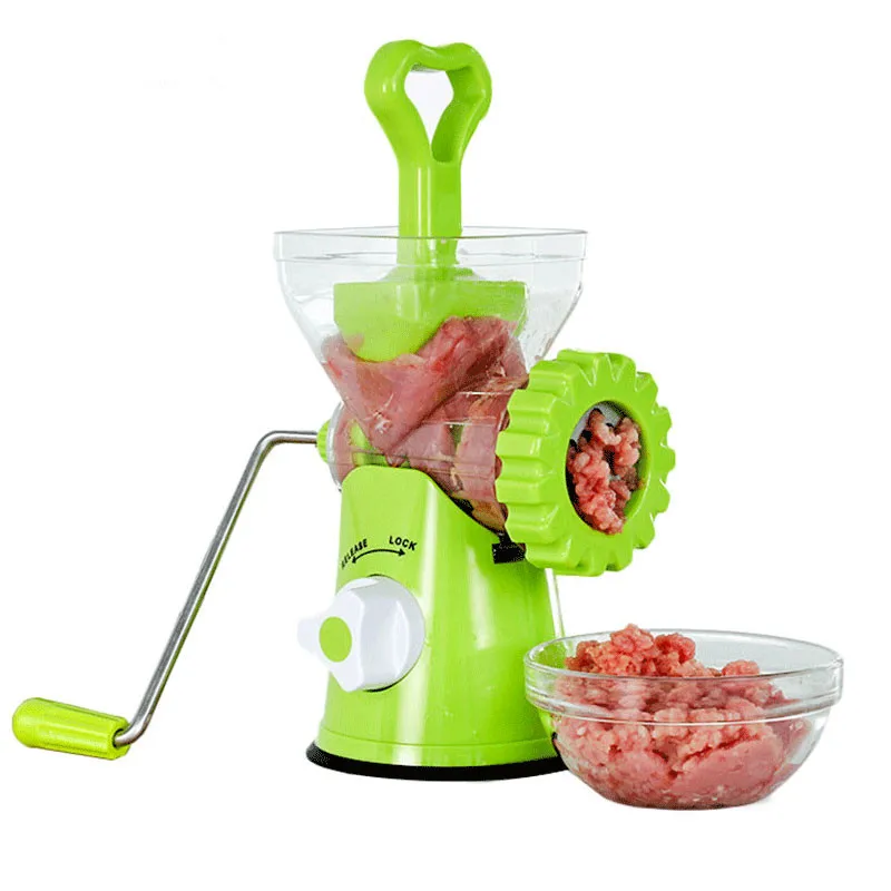 

XEJONR Meat Grinders Multifunction Manual Meat Grinder Sausage Stuffer Household Beef Sausage Pasta Maker Mincer Kitchen Food