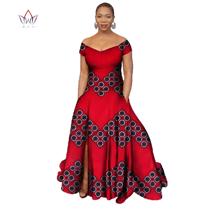Длинное платье Африканский Базен Riche восковые платья с принтом размера плюс Vetement Africain Pour Femme Ankara платья Vestidos WY445