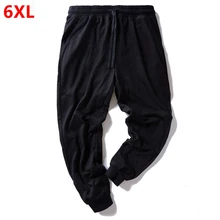 Весенние эластичные мужские брюки большого размера, корейские брюки большого размера с эластичной талией размера плюс, брюки для полных ног, 6XL, 5XL, 4XL