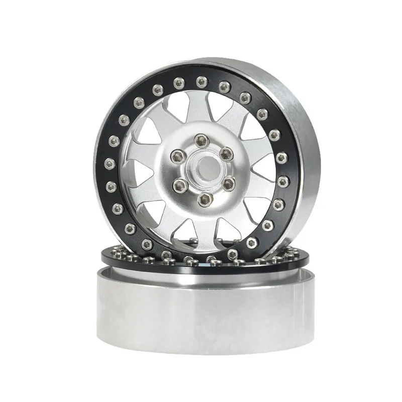 Красные колеса #1 2 дюйма Beadlock из сплава для 1/10 RC Rock Crawler Axial Wraith TRX4|Детали и