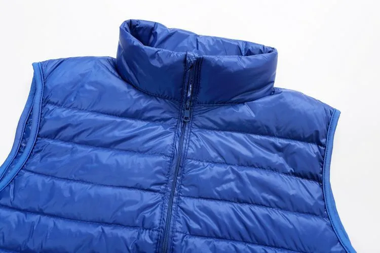 UplzCoo New Men's Warm Ultralight Down Jackets Vests Men Solid Thin Winter Vest Male Lightweight Warm Coats Brand Clothing FM005  (11)