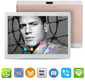 10 inch 4G LTE Tablet Octa Core 1920*1200 4GB RAM 64GB ROM Dual SIM Card Android 6.0 GPS Wifi 3G tablet pc 10.1 DHL Free Shippin