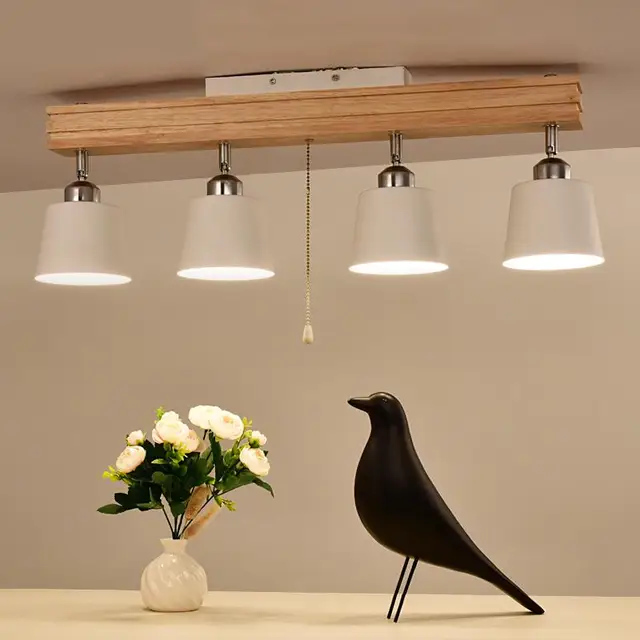 Aliexpress Led Nordic Anese Style Ceiling Light Solid Led Nordic Anese Style Ceiling Light Solid Wood Art Lamp Track Restaurant Bedroom Lighting