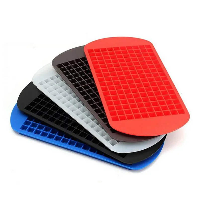 

23x12x1.3cm 160 Grids Silicone Ice Cubes Frozen Mini Food Grade Ice Tray Fruit Maker Bar Party Pudding Tool Kitchen Accessories