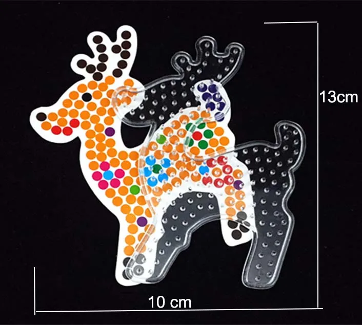 1 шт. 5 мм Хама бусины шаблон с цветной бумагой пластик трафарет головоломки Perler бусины Diy Прозрачная форма головоломки Pegboard