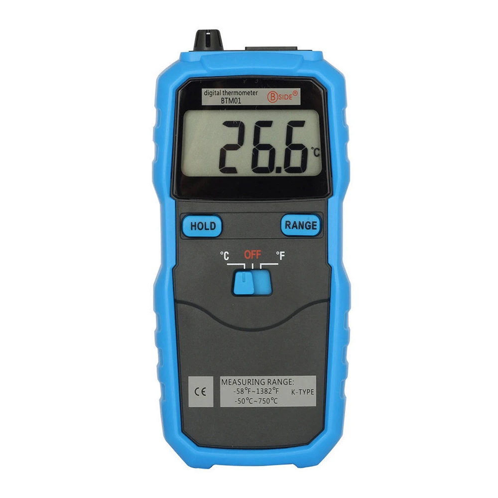 

New Style BSIDE BTM01 1.77IN 2-Channel Handhold K-Type Thermometer