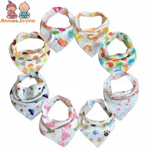 20 pc/lote babadores do bebê 100% algodão triângulo cabeça cachecol menino kerchief menina babador bandana dribble babador