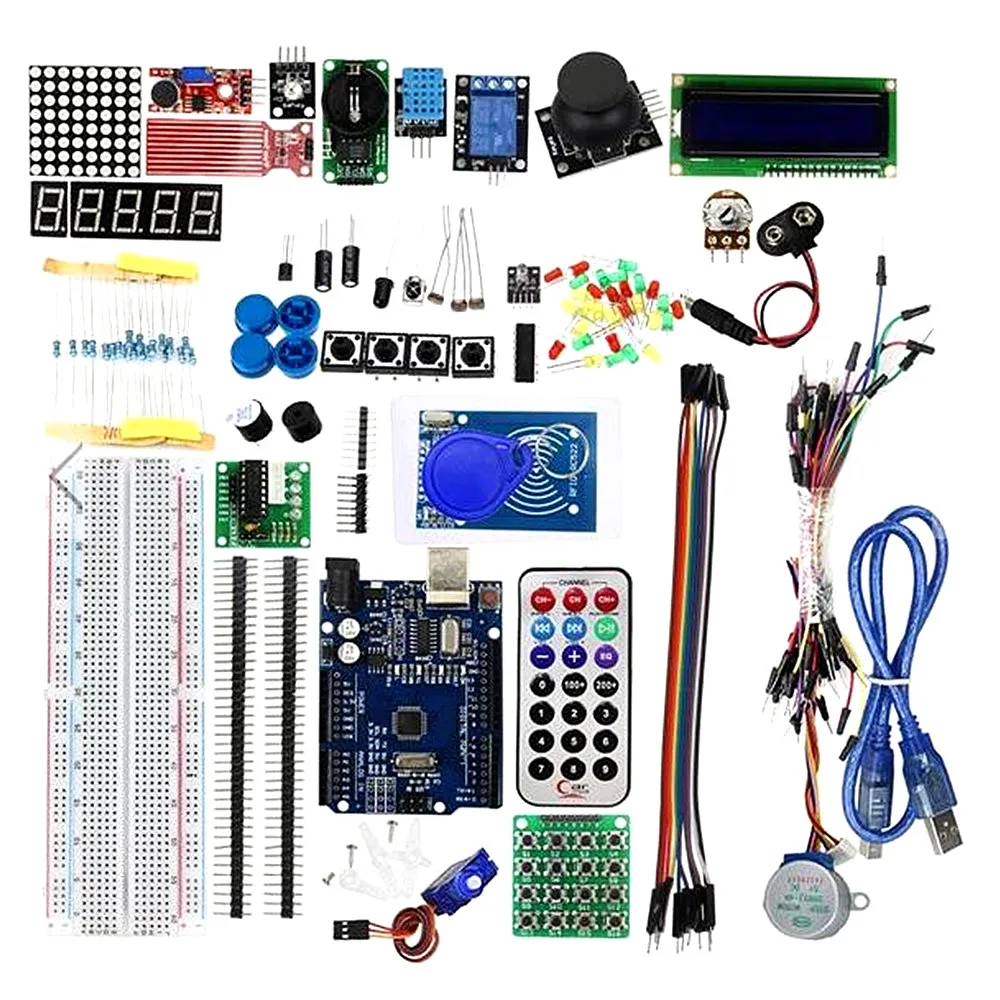 

RFID Learning Starter Kit Set Upgraded Version Learn Suite for UNO R3 for Arduino Stepper motor learning kit with box