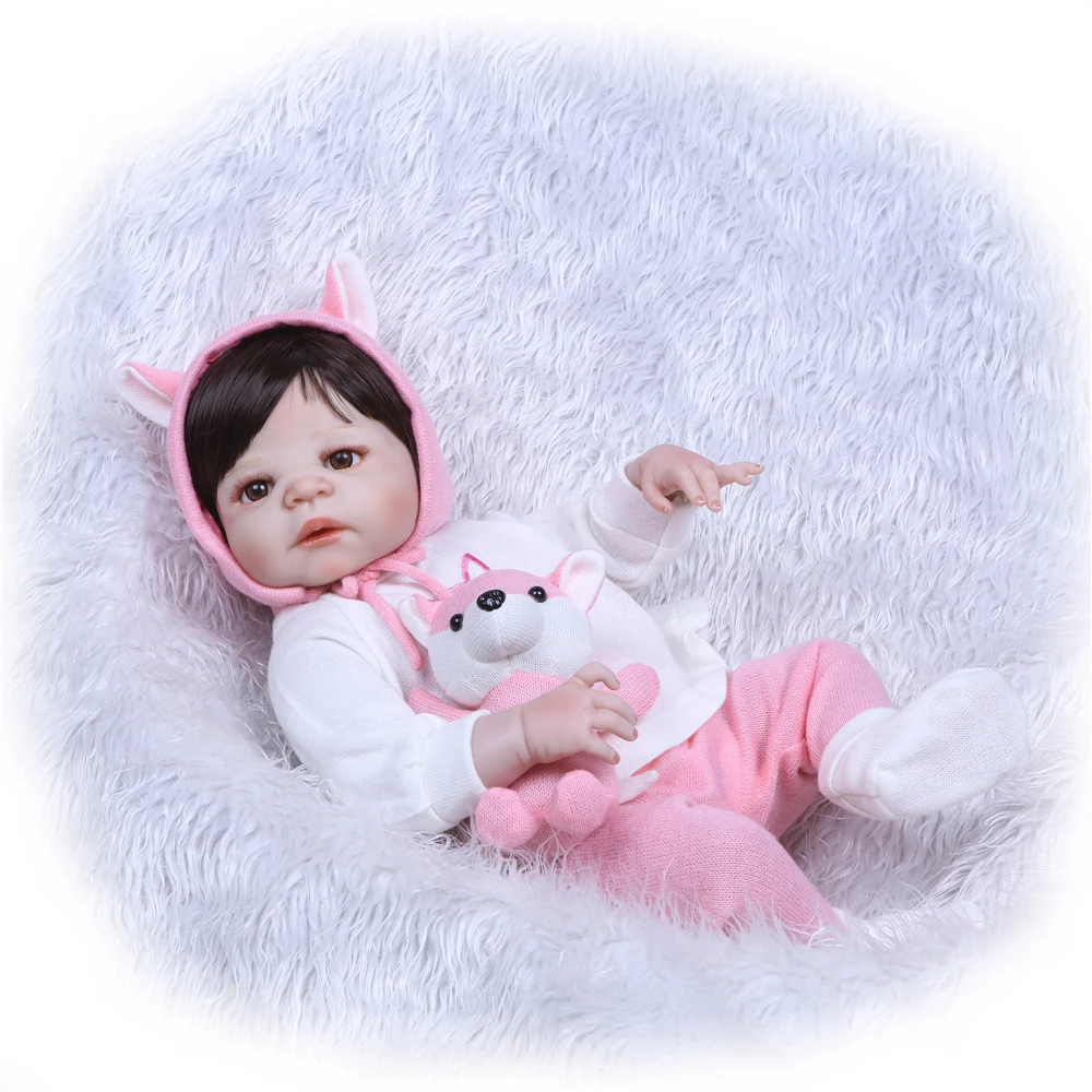 NPK 22 &quot/55 см Bebes Reborn full Silicone Real Baby Dolls для продажи настоящие Детские куклы девочек