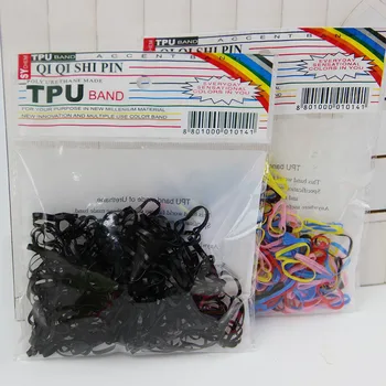 300pcs/pack Rubber Rope Ponytail Holder Elastic Hair Bands Ties Braids Plaits Hair Clip Headband Hair Accessories