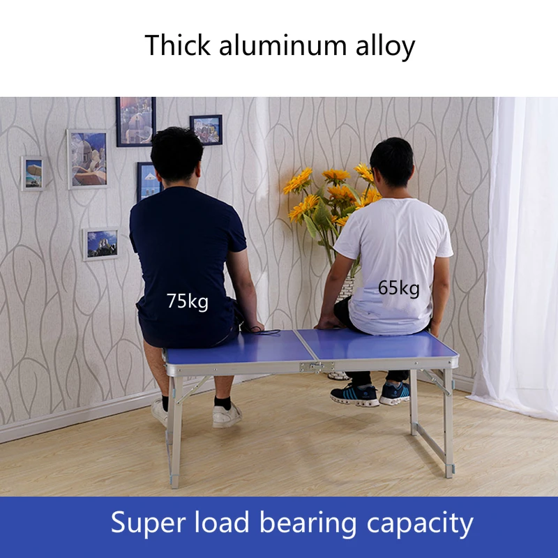  Outdoor Foldable Simple Table with Stool Portable Ultralight Metal Desk Multifunction Camping Dinin