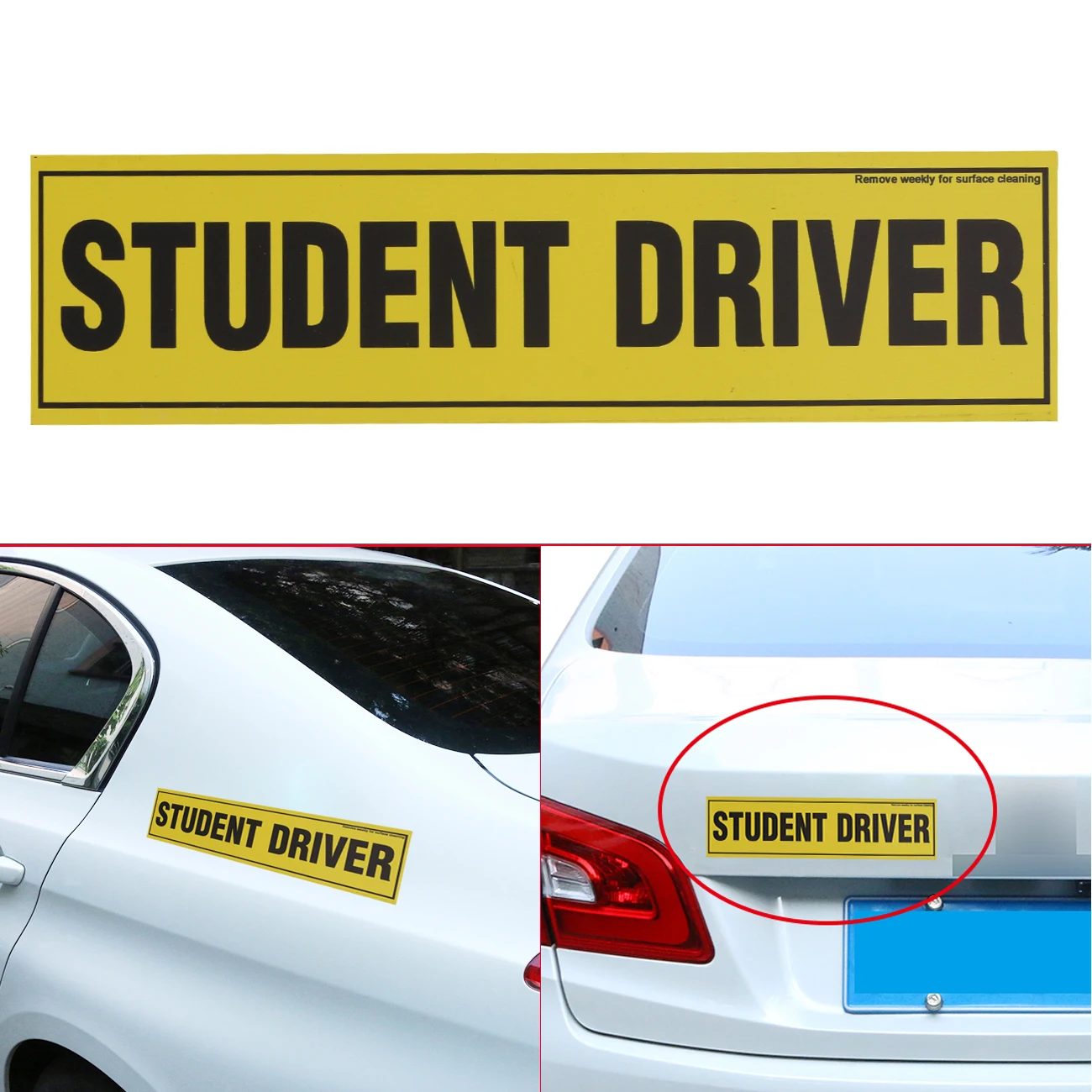1PC Removable Student Driver Car Vehicle Safety Bumper