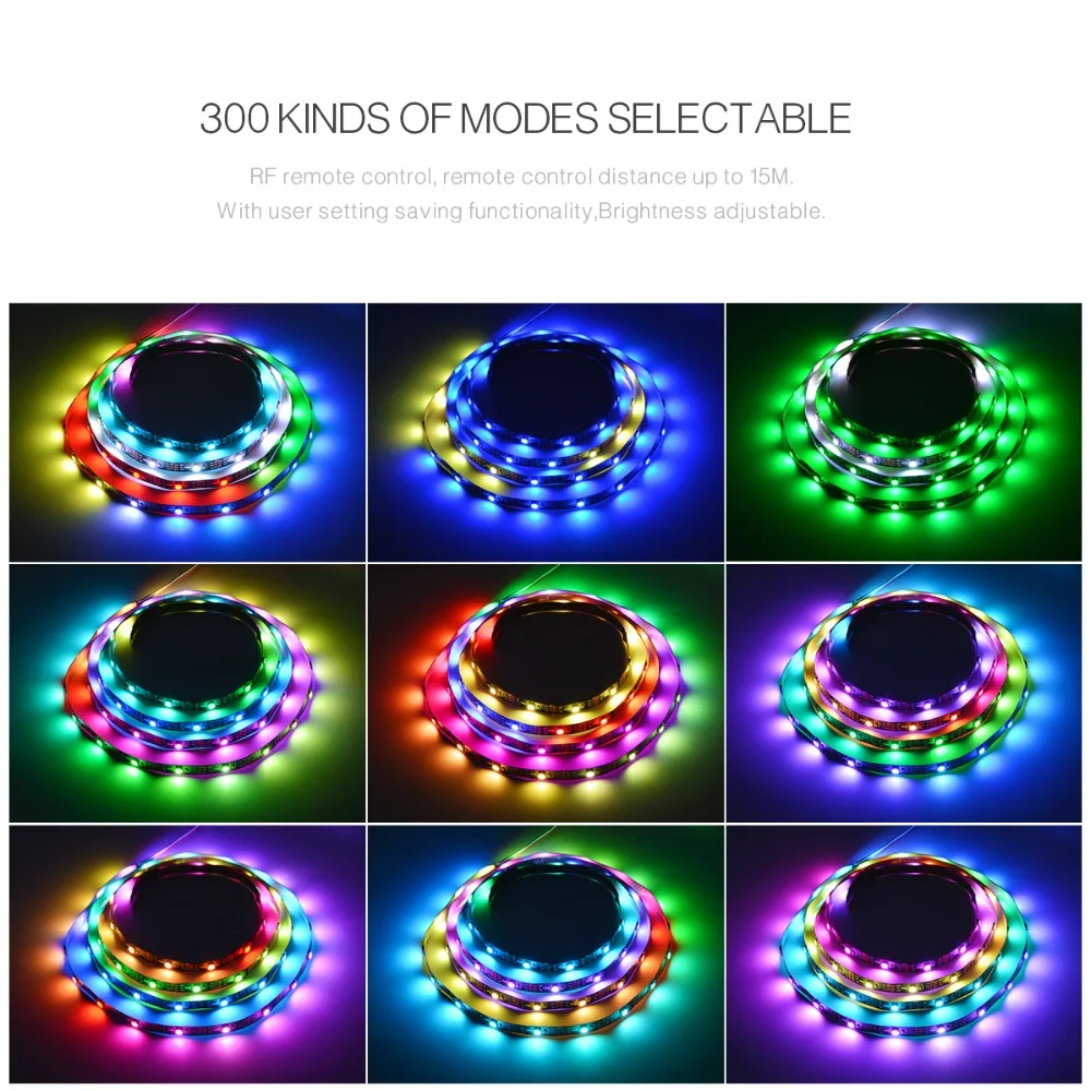 1 м 2 3 4 5 М WS2812 USB В светодиодная Пиксельная полоса света RGB неоновая лента лампа