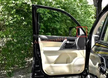 

2pcs Chrome Matte Console front A Pillars Triangle Cover Trim For Toyota Land Cruiser LC200 2008-2016