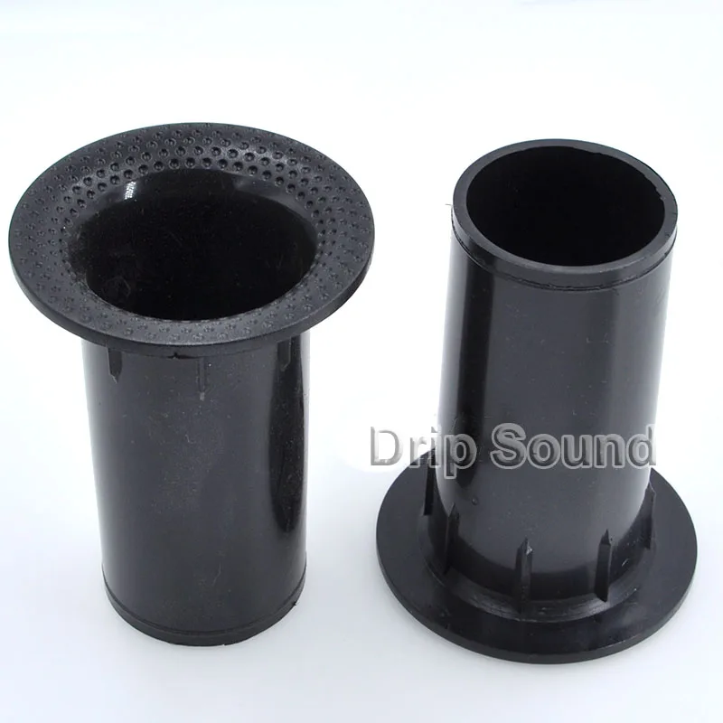 스피커 포트 튜브 베이스 서브우퍼 오디오 리플렉스 튜브, 라우드 스피커 벤트, 42x80mm 블랙, 2 개