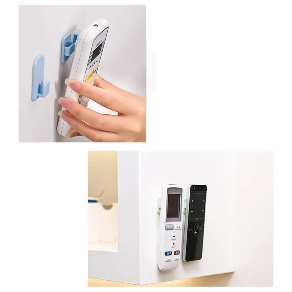 

2Pcs Sticky Hooks Set TV Air Conditioner Remote Control Key Wall Storage Holder Multifunction Hook MU
