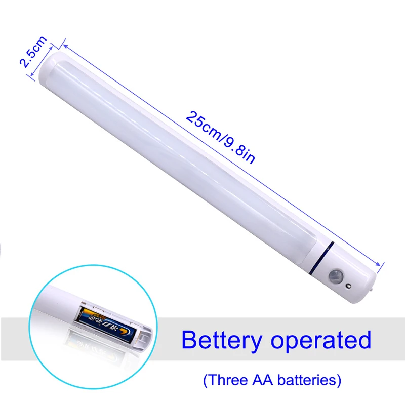 Датчик движения светильник 10 светодиодный на батарейках беспроводной Ночной светильник портативный шкаф светильник s для шкафа прихожей лестницы