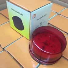 Открытый Водонепроницаемый IP66 проводной безопасности аварийный светодиодный мерцающий светильник сигнальная сирена Предупреждение лампа DC12V красные, синие чехол Цвет флэш-светильник