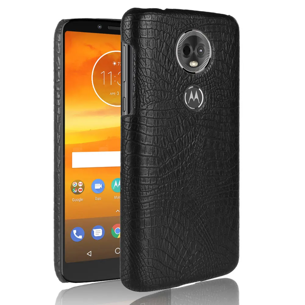 

For Motorola Moto E5 Plus Phone Cases Moto E5 Play Case Cover Crocodile Skin PU Leather Hard back Cover For Motorola E5 Case