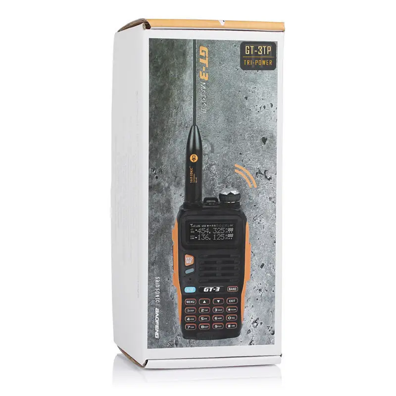 Baofeng GT-3TP MarkIII 1/4/8Watt High Power 136-174/400-520MHz Ham Two-way Radio Walkie Talkie + Microphone Speaker Baofeng GT-3TP MarkIII 1/4/8Watt High Power 136-174/400-520MHz Ham Two-way Radio Walkie Talkie + Microphone Speaker