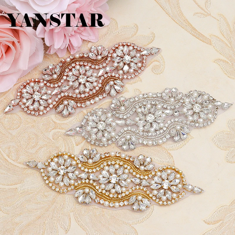 YANSTAR 30PCS Wholesale Rhinestones Appliques Accessory Iron On For