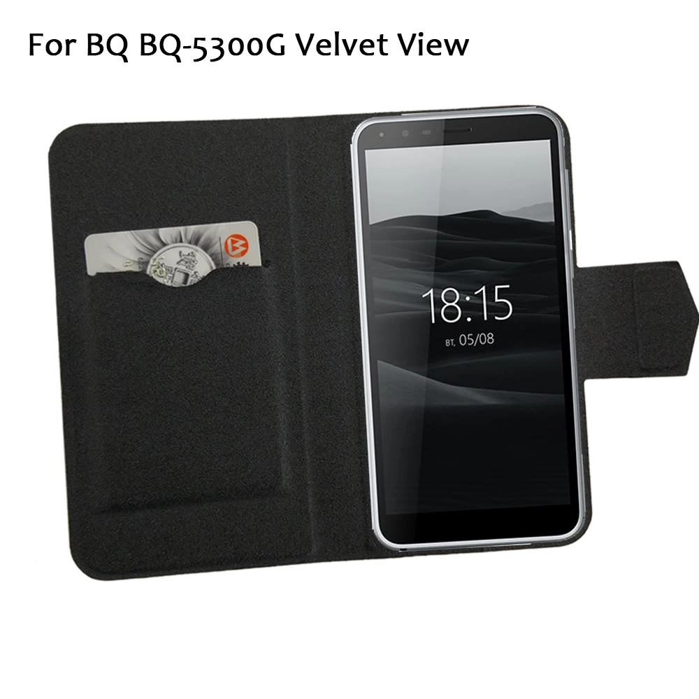 

5 Colors Hot! BQ BQ-5300G Velvet View Case Phone Leather Cover,Factory Price Protective Full Stand Leather Phone Shell Cases