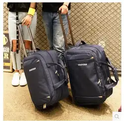 Мужская Дорожная сумка для багажа Женская оксфордская сумка для путешествий на колесах дорожные сумки на колесиках деловые сумки на
