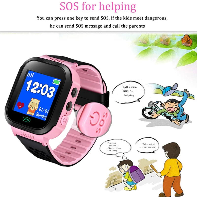 Bangwei 2018 Intelligent Digital Watch Child Baby Smart Watch Sleep Monitoring Alarm Clock set LBS Security Positioning Tracker