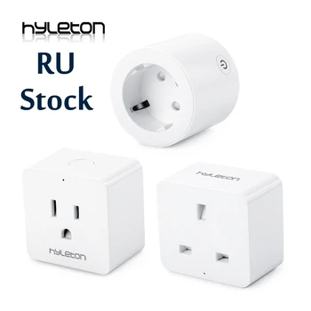 

Hyleton smart plug 10A Home Automation wifi socket 100-240V Remote Control EU/US/AU Wifi Socket Working with Alexa and Google