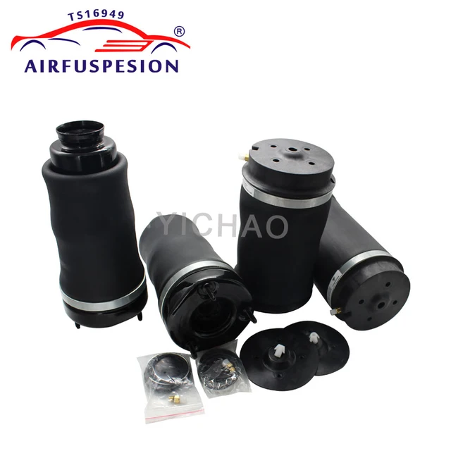 4pcs Front + Rear Air Suspension Spring Bag For Mercedes Benz W164 X164  ML GL Glass 1643205813 1643205913 1643200725 2005-2012 4